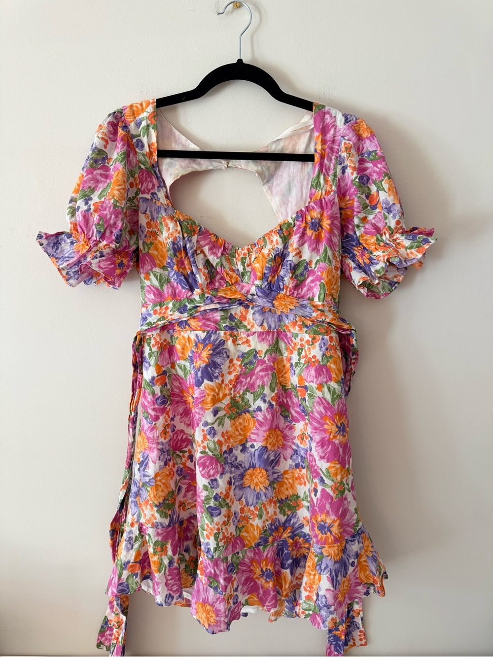 Indikah Floral Mini Dress — Size AU 12 / US L